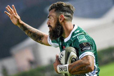 Jayden Hayward (treviso) Benetton Treviso ile Leinster Rugby maçı sırasında İtalya 'nın Treviso kentindeki Monigo Stadyumu' nda, 10 Ekim 2020 - LM / Ettore Griffoni