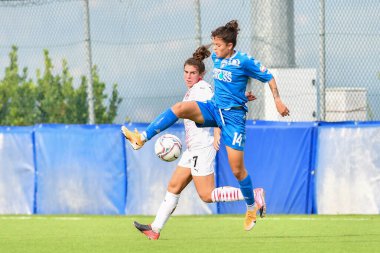 Aurora de rita (empoli Ladies), valentina bergamaschi (milan) Empoli Bayanlar - AC Milan, İtalya, 10 Ekim 2020 - LM / Lisa Guglielmi
