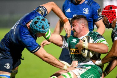 Sebasyalı negri (treviso), İtalya 'nın Treviso kentindeki Monigo Stadyumu' nda Benetton Treviso-Leinster Rugby maçında Will Connors (leinster) maçında 10 Ekim 2020 - LM / Ettore Griffoni