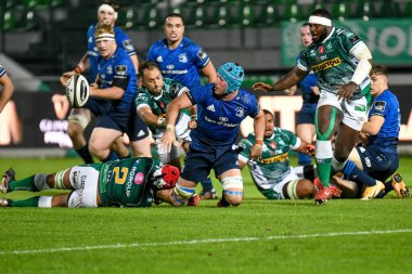 Benetton Treviso ile Leinster Rugby arasındaki maçta İtalya 'nın Treviso kentindeki Monigo Stadyumu' nda 10 Ekim 2020 - LM / Ettore Griffoni