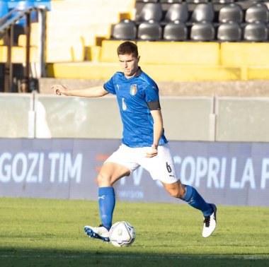 Lorenzo Pirola İtalya Avrupa elemeleri sırasında - İtalya - İtalya - İspanya - 13 Ekim 2020 - LM / Valentina Giannettoni