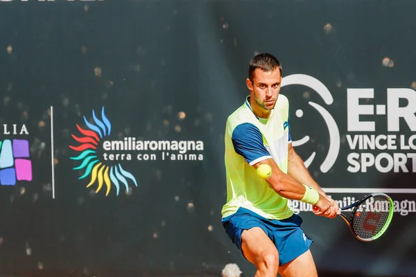 Laslo Djere Podczas Atp Challenger 125 Internazionali Emilia Romagna Parma — Zdjęcie stockowe