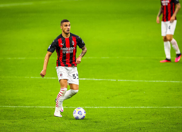 Rade Krunic of AC Milan during the Serie A 2020/21 match between AC Milan vs Spezia Calcio at the San Siro Stadium, Milan, Italy on October 04, 2020 - Photo Fabrizio Carabelli /LM