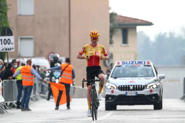 Andreas Leknessund Team Ciclistico Uno Xpro Esultante Buja Durante Elite — Foto Stock