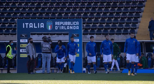 Italy Football National Team European Qualifiers Italy U21 Ireland Pisa — стокове фото
