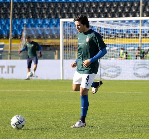 Sandro Tonali Italy Durante Qualificazioni Europee Italia U21 Irlanda Pisa — Foto Stock