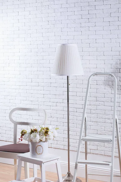 Interior Moderno Con Muebles Blancos —  Fotos de Stock
