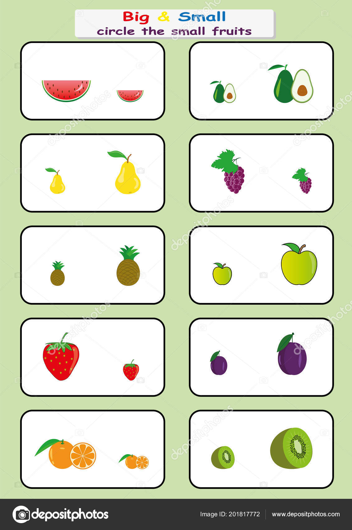 Big or Small Worksheet For Kids, Big or Small Worksheet For…