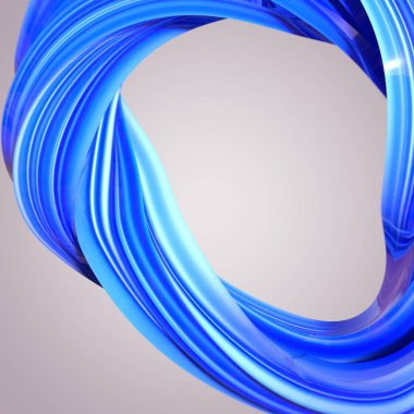 Soyut 3d Twisted Shape - Renkli, soyut 3d ışık arka plan üzerinde şekilli düzen tasarımı.