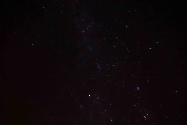Noche Oscura Cielo Estrellado Otoño Paisaje —  Fotos de Stock