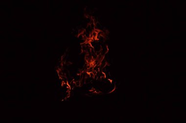 Ateş yaktım. Gece lambaları.