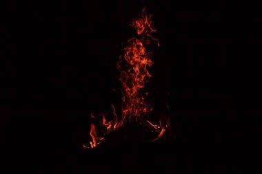 Ateş yaktım. Gece lambaları.