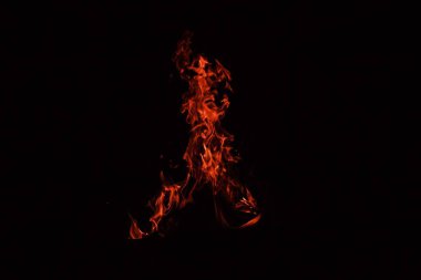 Ateş yaktım. Gece lambaları.