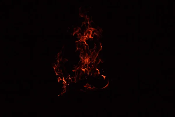 Запалив Вогонь Нічні Вогні — стокове фото