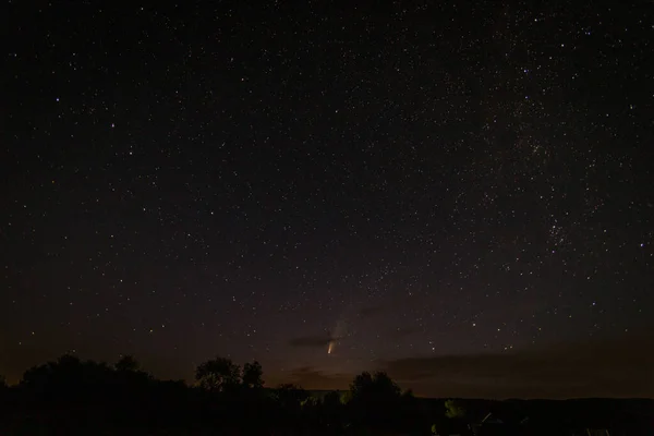 El cometa está volando. observaciones y una instantánea de la Federación Rusa — Foto de Stock