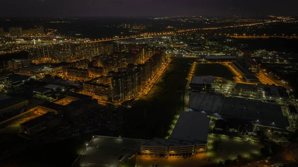 Nachtaufnahmen Mit Einem Quadrocopter — Stockfoto
