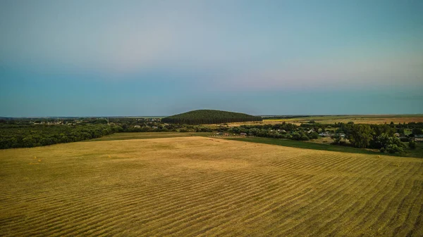 Natureza Verão Campo Russia Aerial Fotografias Fields Aerial Fotografias Campos — Fotografia de Stock