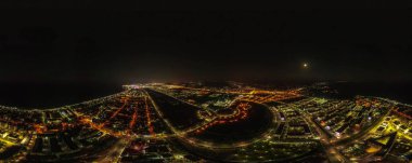 Sochi Adler. Gordon 'ın bir kuadrokopterde çekilmiş fotoğrafı. Panorama. Yüksek kalite fotoğraf