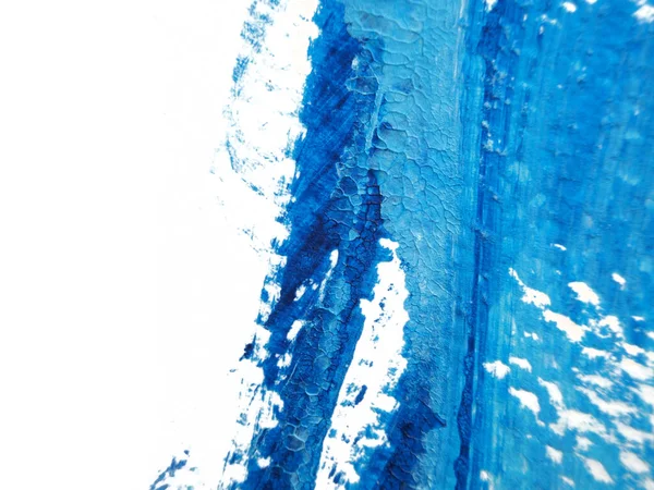 Μπλε Και Λευκή Ακρυλικό Υφή Ζωγραφικής Λευκό Χαρτί Φόντο Χρήση — Φωτογραφία Αρχείου