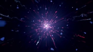 Kalp Parçacıkları Vj Arkaplanı