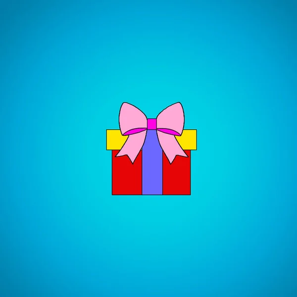 Colorful Box Vector Holiday Happy — Stock Photo, Image