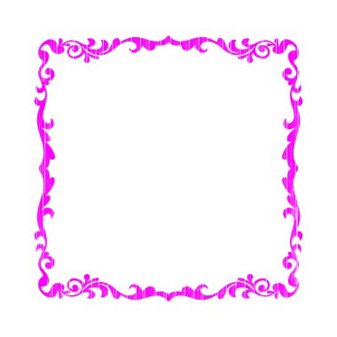 Vektör mor pembe çerçeve