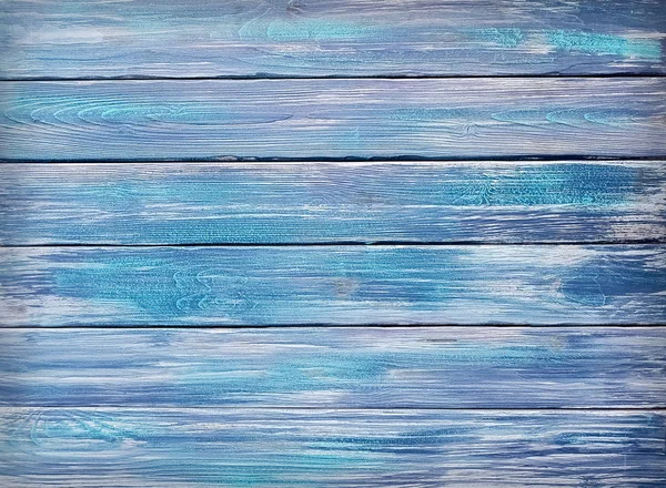 Blau Lackierte Holzplanken Hintergrund Oder Textur Nahaufnahme — Stockfoto