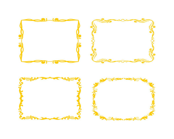 Набор векторных рамок гранжа. Цвет можно легко изменить
