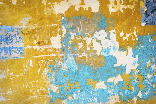Abstrakt målade gamla rostiga cement vägg bakgrund — Stockfoto