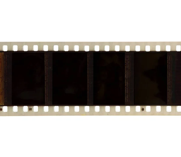Film negative frames isolated on white background