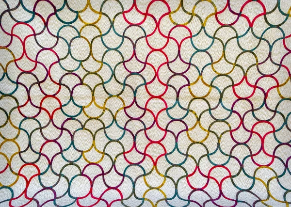 Bellissimo modello geometrico tappeto — Foto Stock