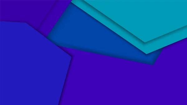 Abstrait moderne fond géométrique bleu — Image vectorielle