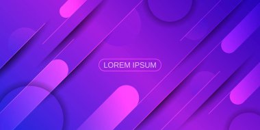 Soyut modern mor kağıt kesimi geometrik arkaplan.