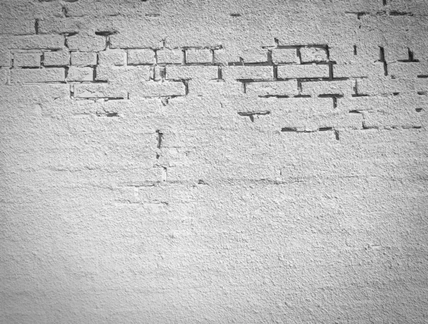 Белая промышленная кирпичная и бетонная стена для текстуры — стоковое фото