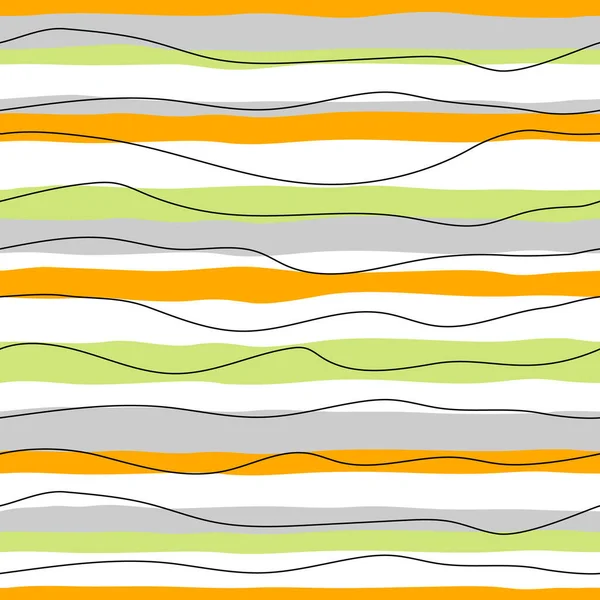 Patrón Línea Vectorial Simple Sin Fisuras Ornamento Interminable Rayado — Archivo Imágenes Vectoriales