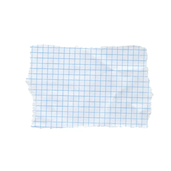 Matemática papel rasgado isolado sobre fundo branco — Fotografia de Stock