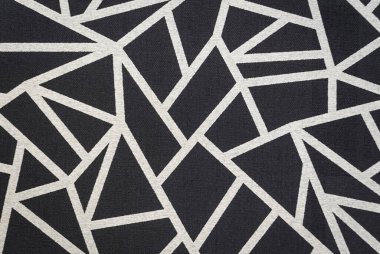 Geometrik kumaş deseninin arkaplanı, yakın plan