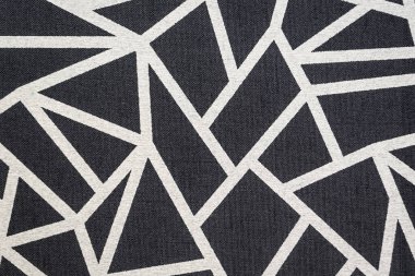 Geometrik kumaş deseninin arkaplanı, yakın plan