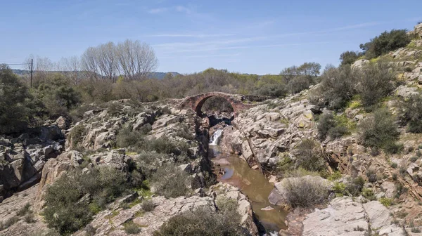 Puente Romano Vadollano Que Forma Parte Ruta Augusta Enclave Especial —  Fotos de Stock