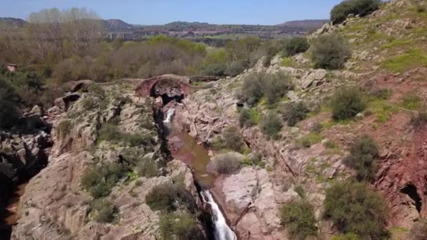 Ponte Romana Vadollano Que Faz Parte Rota Rota Augusta Enclave — Vídeo de Stock