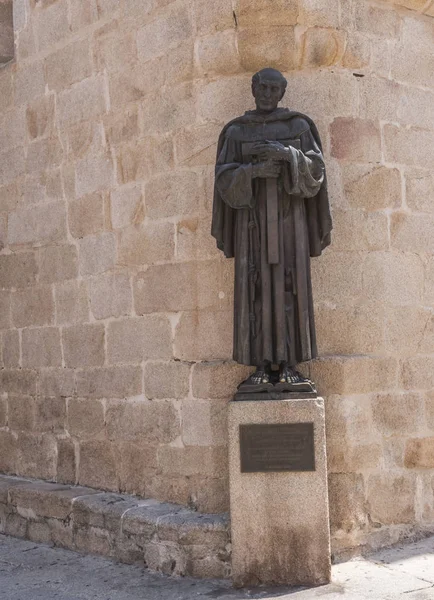 Caceres Spagna Luglio 2018 Monumento San Pedro Alcantara Realizzato Nel — Foto Stock