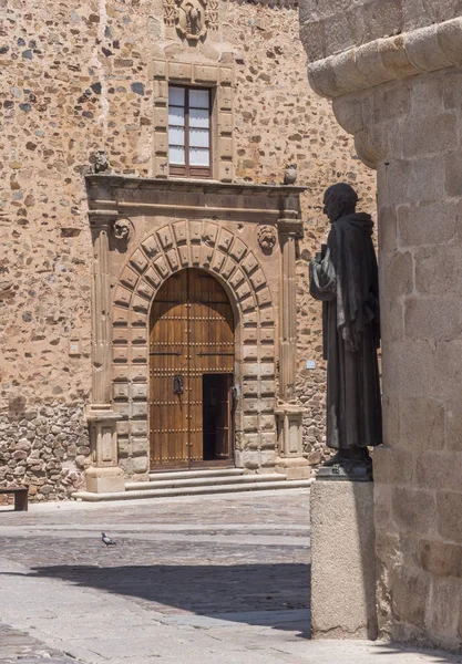 Caceres Španělsko Července 2018 Památník San Pedro Alcantara Vyrobené Roce — Stock fotografie