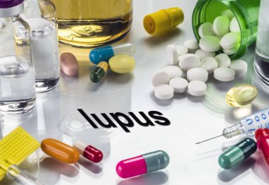 Lupus, kavram sıradan tedavi, kavramsal görüntü olarak ilaç