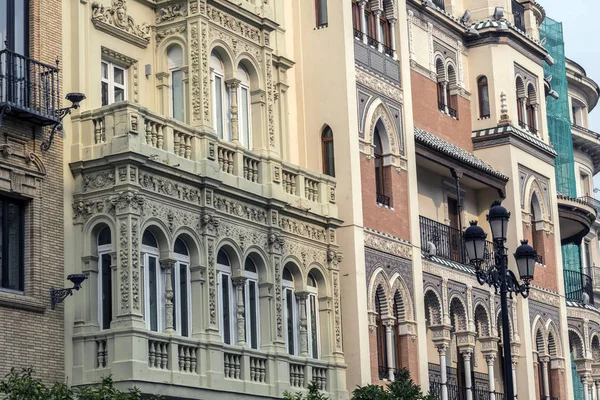 Casas Señoriales Típicas Centro Ciudad Sevilla España — Foto de Stock