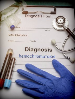 Tıbbi tanı hemokromatoz, kavramsal görüntü