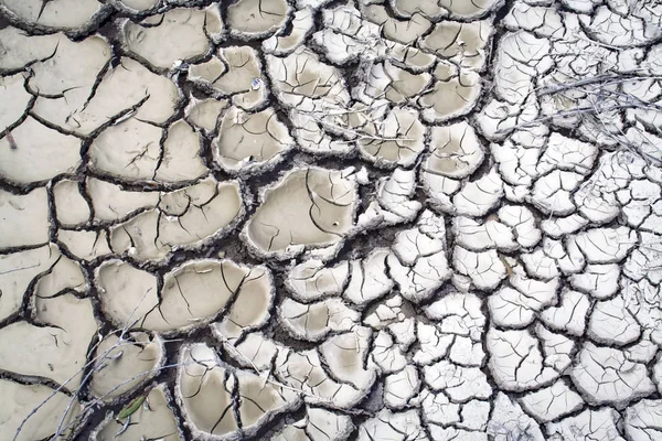 Detail Suché Půdy Změna Klimatu Koncepční Obraz — Stock fotografie