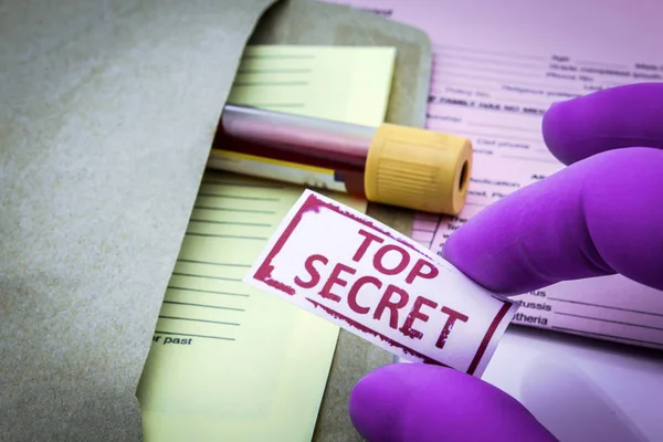 Test Research Blood Top Secret — Stock Photo, Image