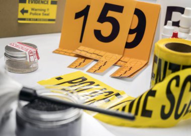 Çeşitli laboratuvar testleri adli ekipman, kavramsal görüntü