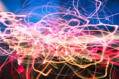 güzel renkli ışıklandırma efektleri, enerji konsepti için arkaplan resmi