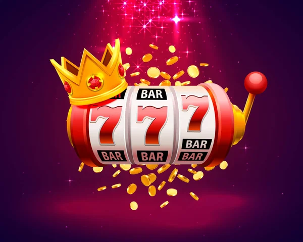 King slots 777 banner casino. — Stock Vector